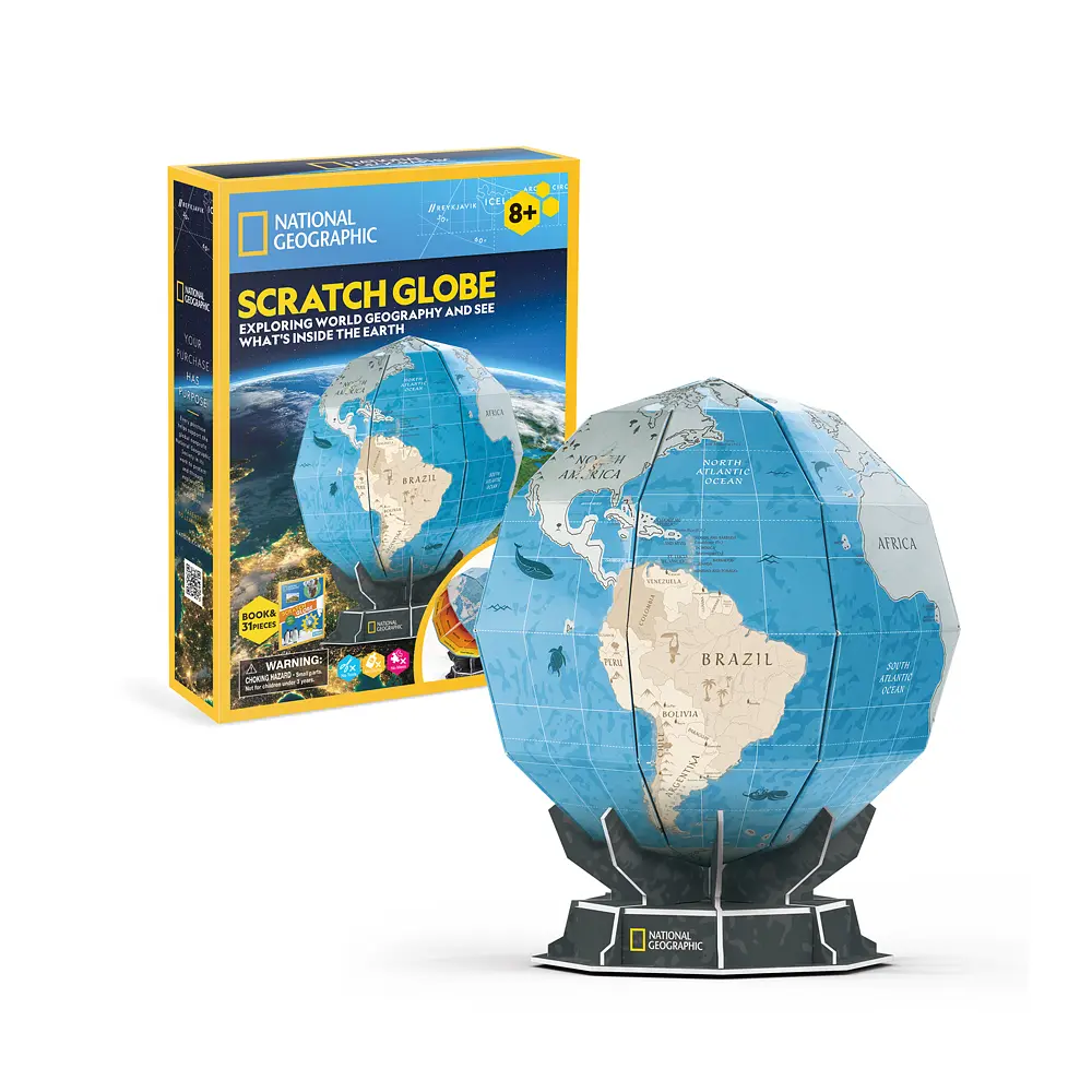 Набір для моделювання Cubic Fun Stem "Скретч Глобус" (DS1082h) - фото 3