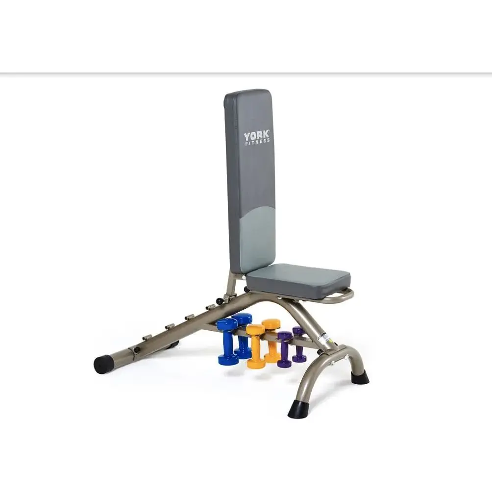 Гантели для фитнеса York Fitness виниловые круглые 2х2кг желтый - фото 3