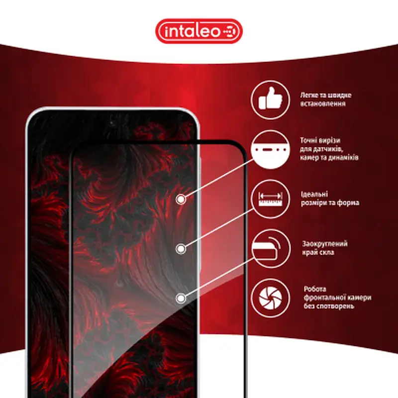 Скло захисне Intaleo Full Glue Samsung A36 Black (1283126608124) - фото 3