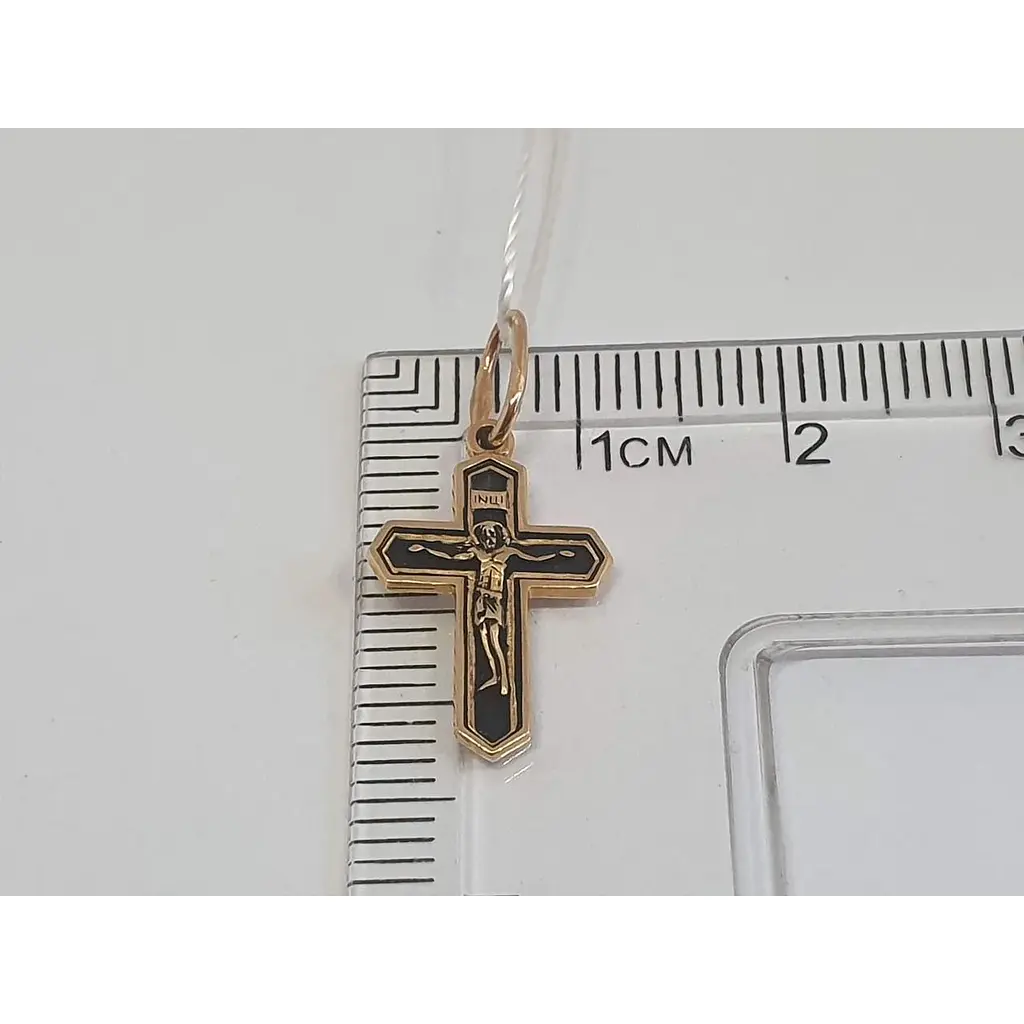 Золотой крестик Золотой век. Распятие Христа. 31568-3/01/4 - фото 4