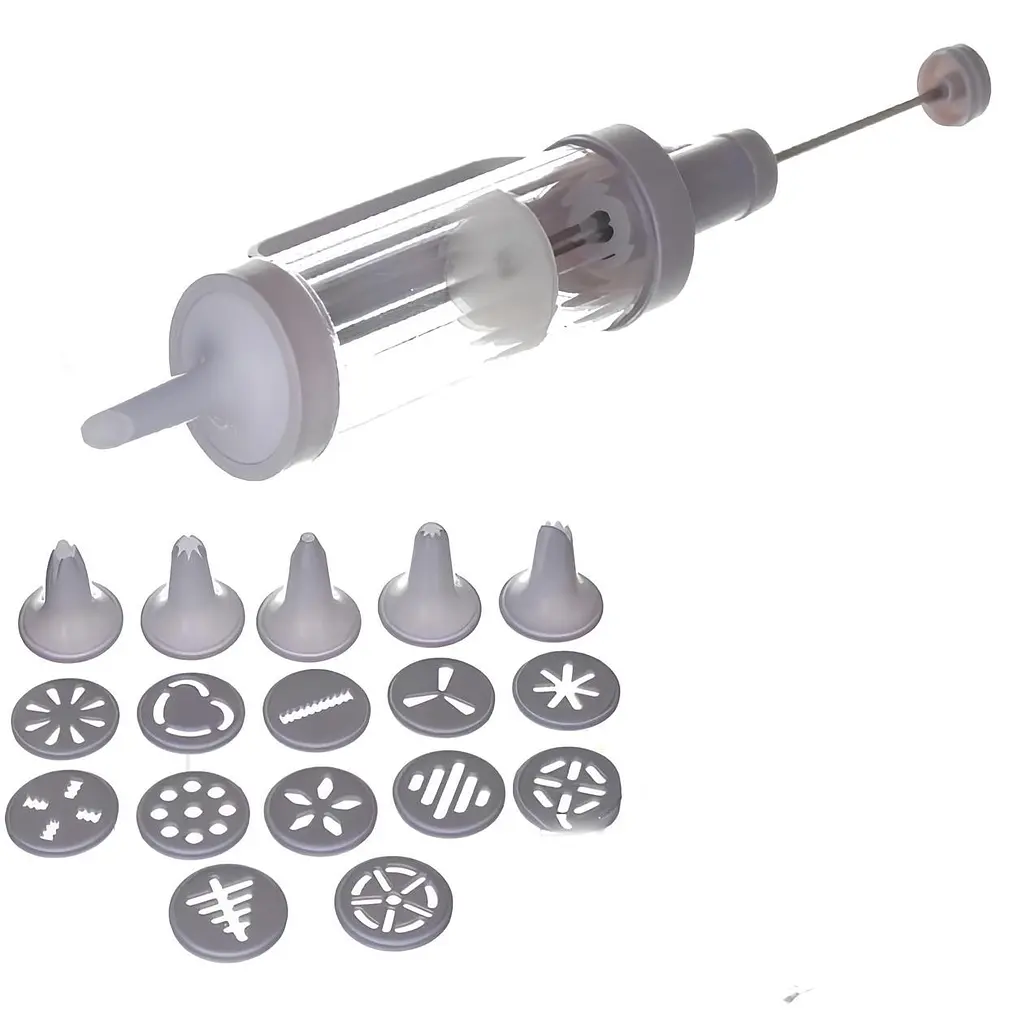 Шприц для печива та насадки для декорування Cookie Press and Cake Decorator Set - фото 2