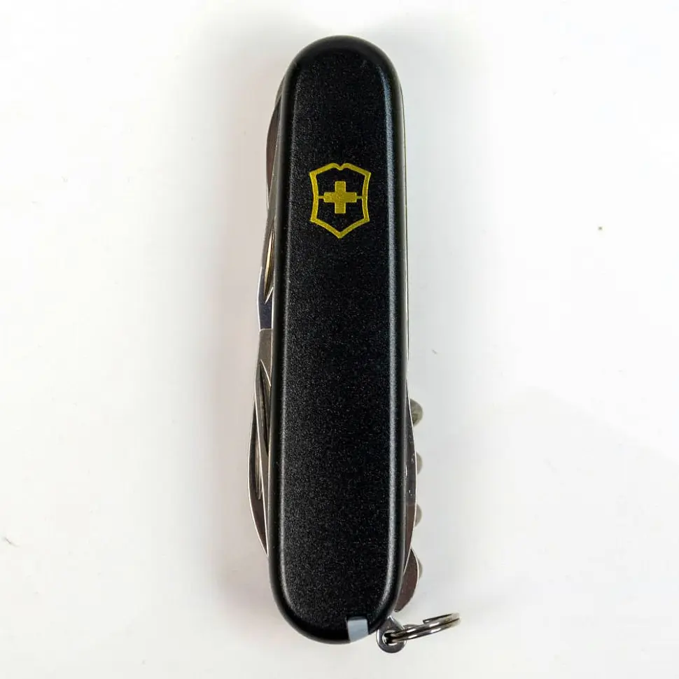 Ніж Victorinox Huntsman Mat 91мм 15функ чорн.мат/жовт.лого - фото 6