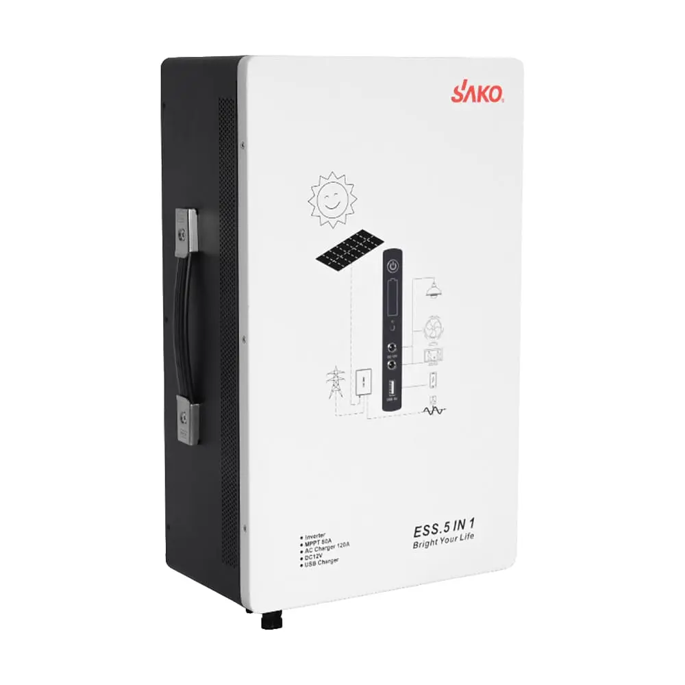 Cистема резервного живлення (інвертор та батарея) Sako Alpha-ESS-1000W/2KWh настінна. Потужність 1000 Вт, енергоємність 2009.6 Вт*год, LifePO4 (42-00315) - фото 3