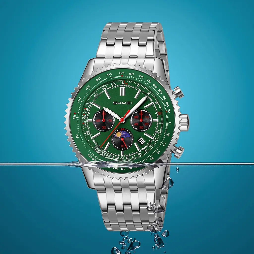 Наручний годинник чоловічий 9348GN Green Skmei acs0030886 - фото 4