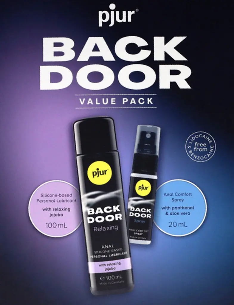Подарунковий набір pjur BACK DOOR Value Pack: силіконове мастило 100 мл та розслаблюючий спрей 20 мл Pjur SX0672 99439 - фото 3