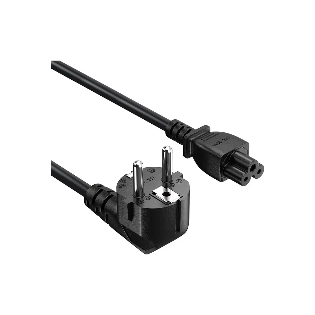 Кабель живлення C5 1.0m black ColorWay (CW-CBP084-BK)