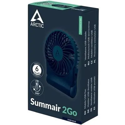 Вентилятор Arctic USB-C SUMMAIR 2GO DARK BLUE (AEBRZ00028A) - фото 4