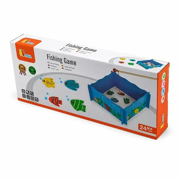 Розвивальна гра Viga Toys Риболовля дерев'яна з магнітними вудками від 2 років - фото 3