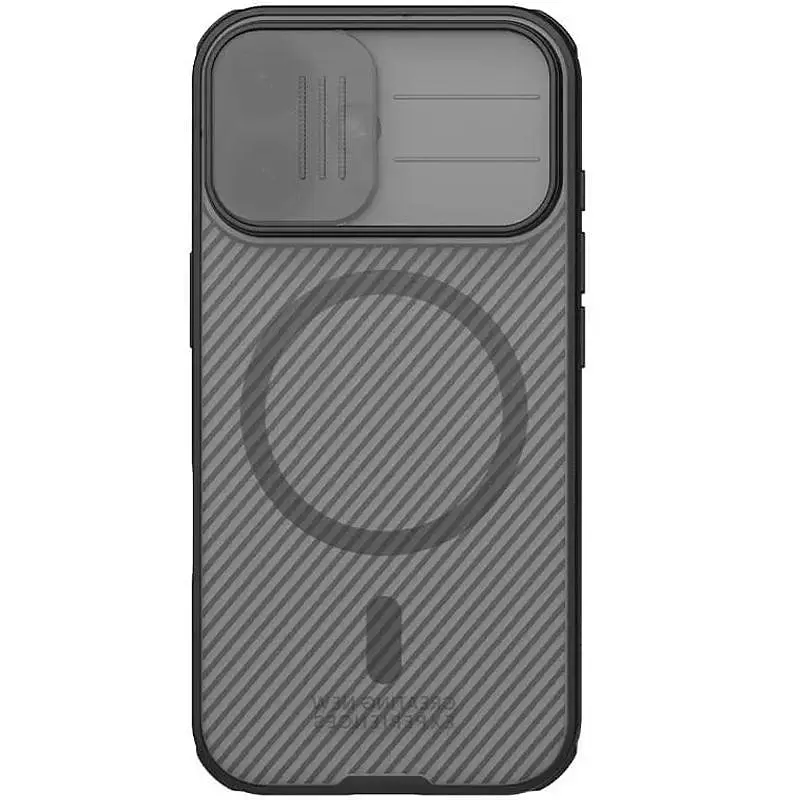 Карбонова накладка Nillkin CamShield Pro Magnetic для Apple iPhone 17 (6.3) Transparent black - фото 2