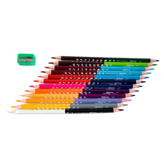 Олівці кольорові Colorino Duo Colors Star Wars двосторонні з точилкою 12 шт. 24 кольори (89465PTR) - фото 3