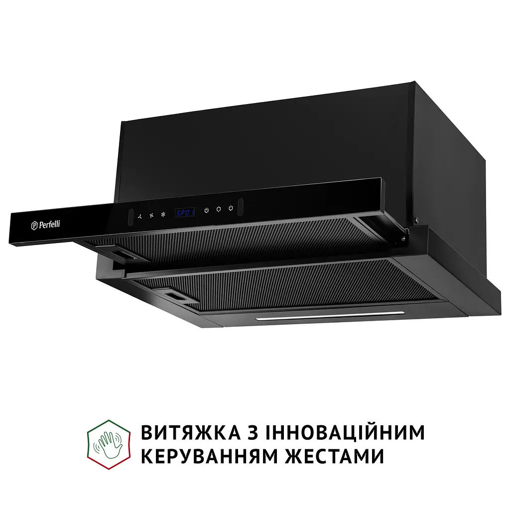 Витяжка телескопічна PERFELLI ISEO 6PWB NERO - фото 4