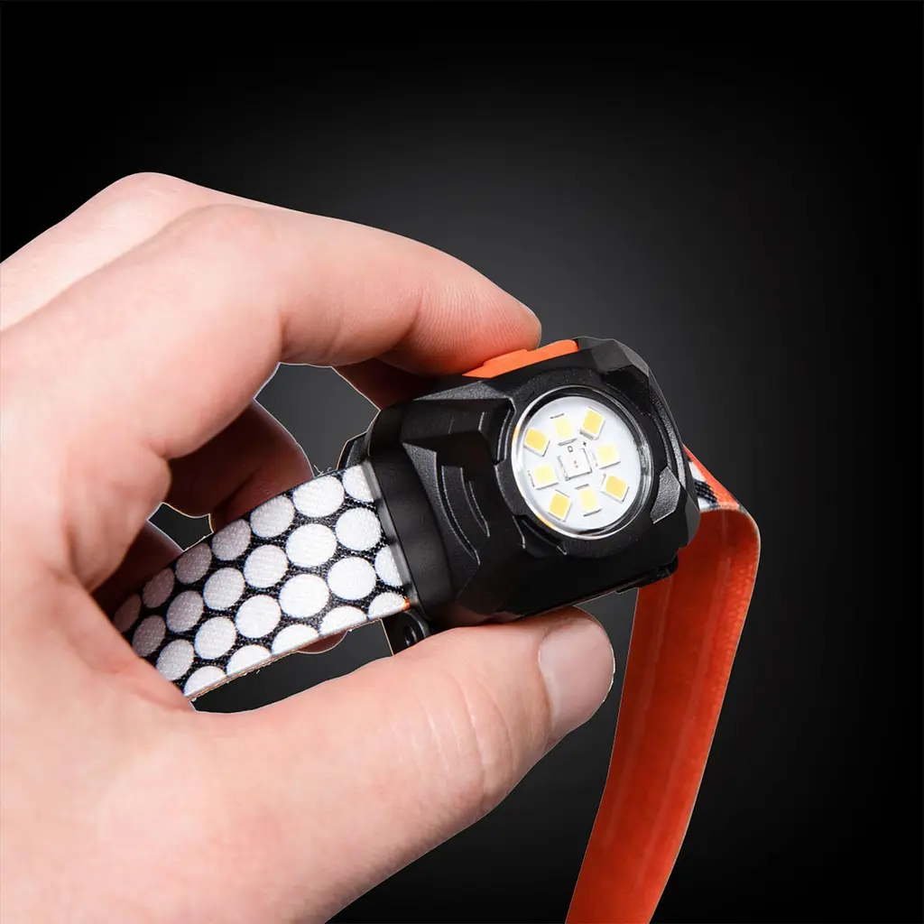 Ліхтар налобний Mactronic Rebel 400 Lm LED теплий/холодний/червоний Type-C оранжевий - фото 11