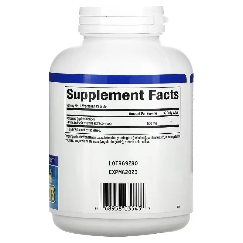 Берберин WellBetX Berberine 500 mg 120 Capsules Natural Factors vit0006512 - фото 2