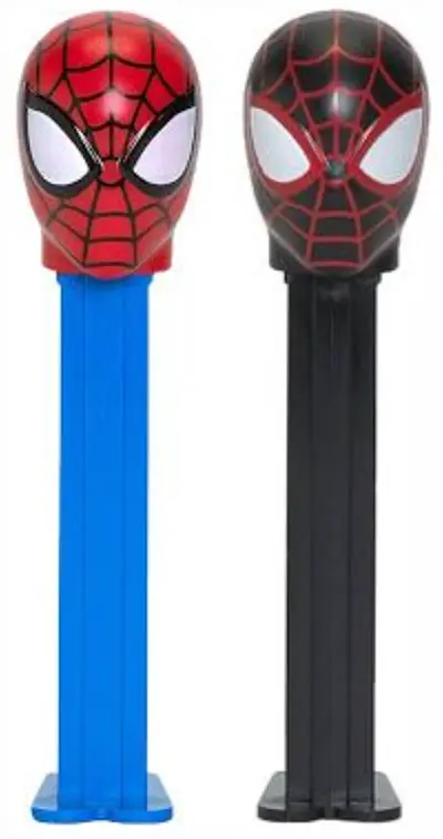 Диспенсер з цукерками Pez Marvel Collection Чоловік-павук чорний 17г - фото 4