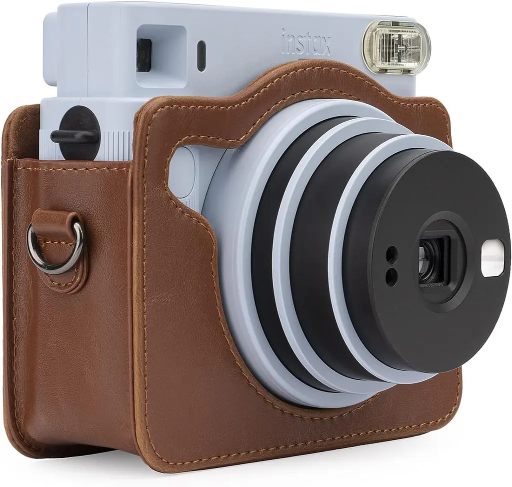 Чехол для фотоаппарата Fujifilm Instax Square SQ1, SQ6, SQ40 Коричневый - фото 2