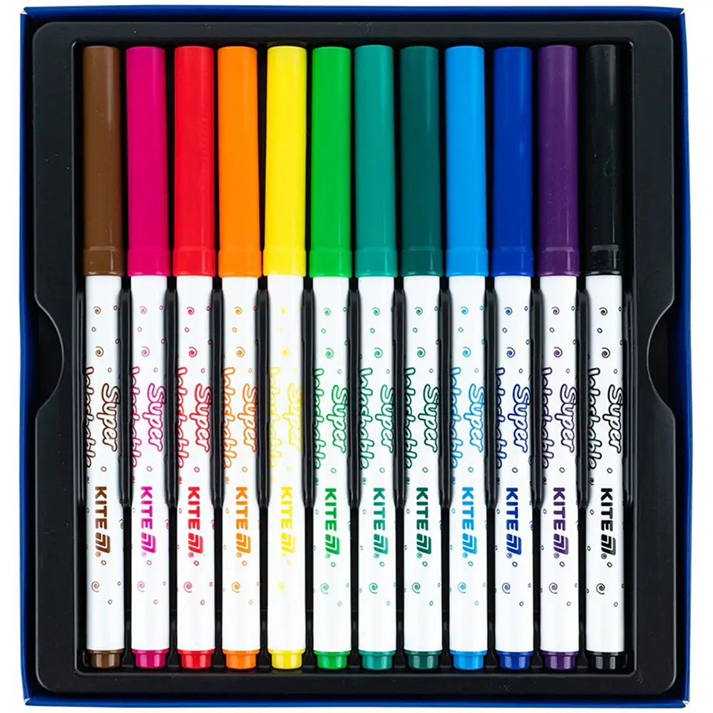 Фломастеры Kite Creative Superwashable 12 цветов (K-1152) - фото 3