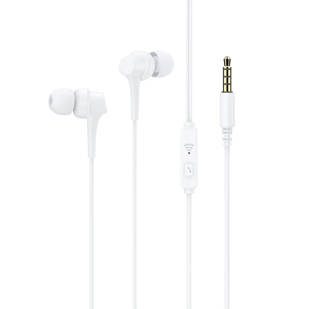 Вакуумні навушники з мікрофоном HAVIT HV-E330P White HAVIT (28044-000)