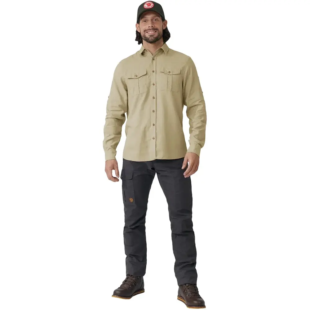 Сорочка Fjallraven Ovik Travel Shirt LS XXL Sand Stone - фото 3