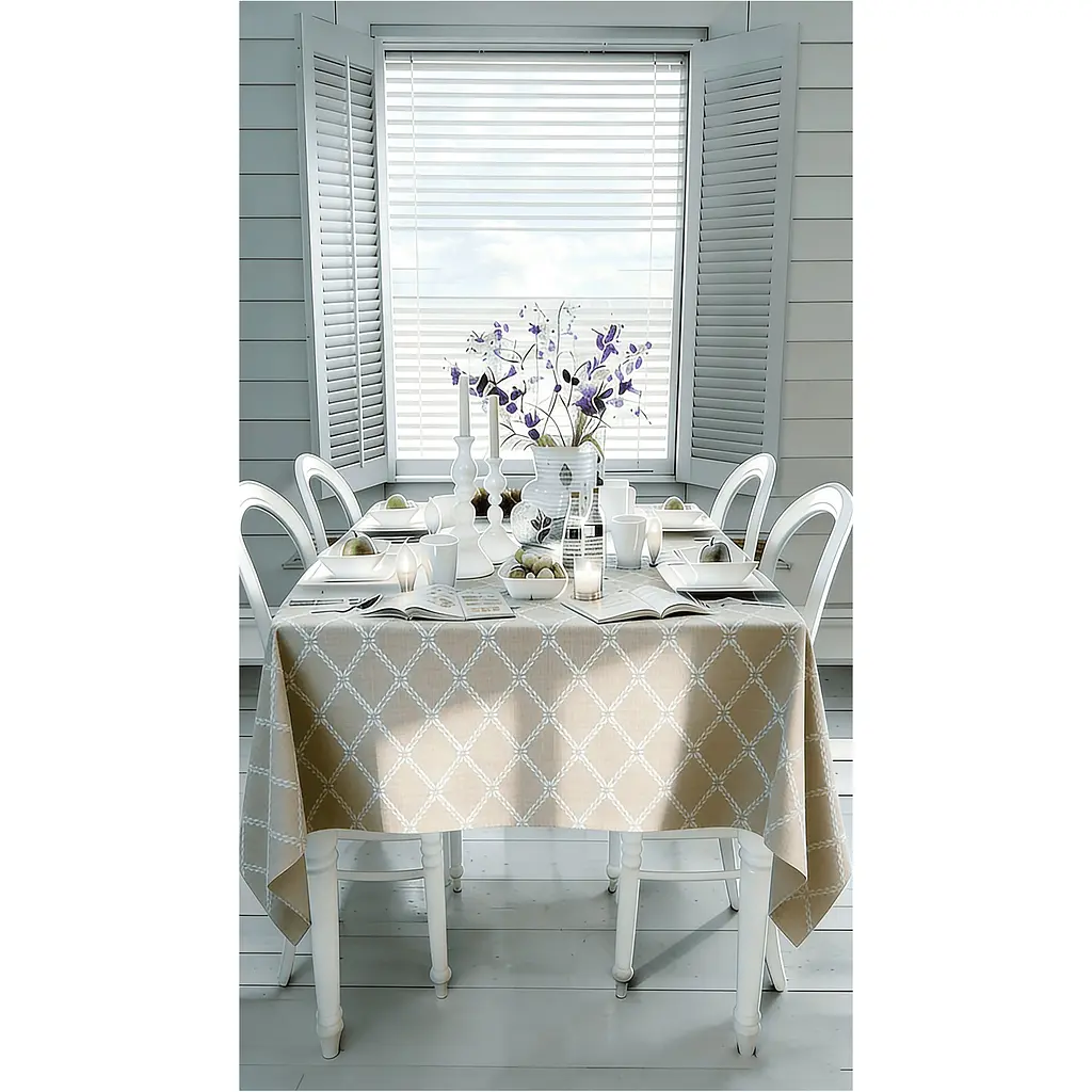 Скатерть Soho Beige Harmony PEVA 140 х 180 см (04-TC-0770-HW1470) - фото 3