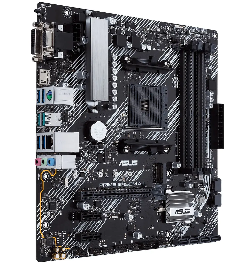 Материнская плата PRIME B450M-A II sAM4 B450 4xDDR4 HDMI DVI D-Sub mATX Asus teh0018949 - фото 3
