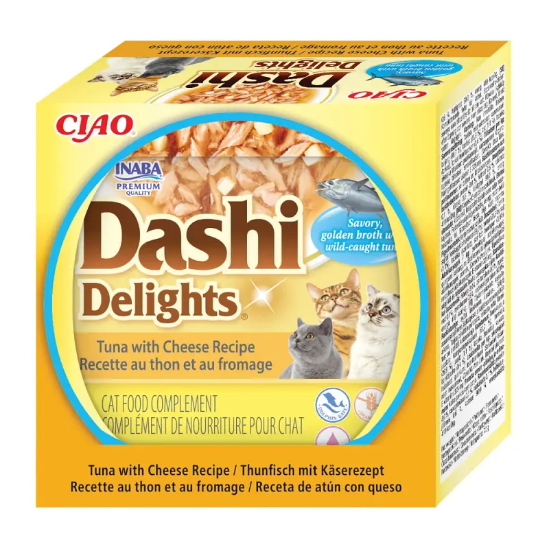 Ласощі Inaba Dashi Delights для котів тунець з сиром 70 г - фото 4
