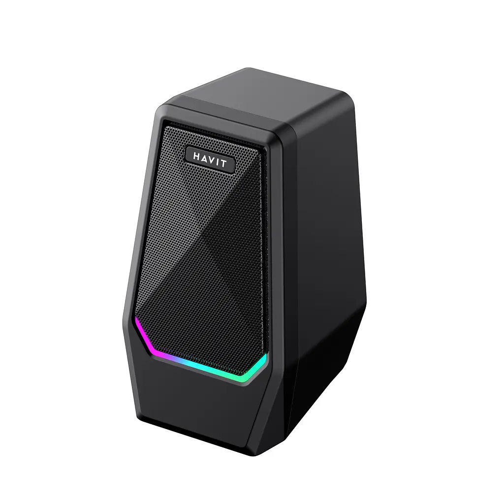 Стерео колонки HAVIT SK768 USB 10W RGB Black HAVIT (28644-000) - фото 5