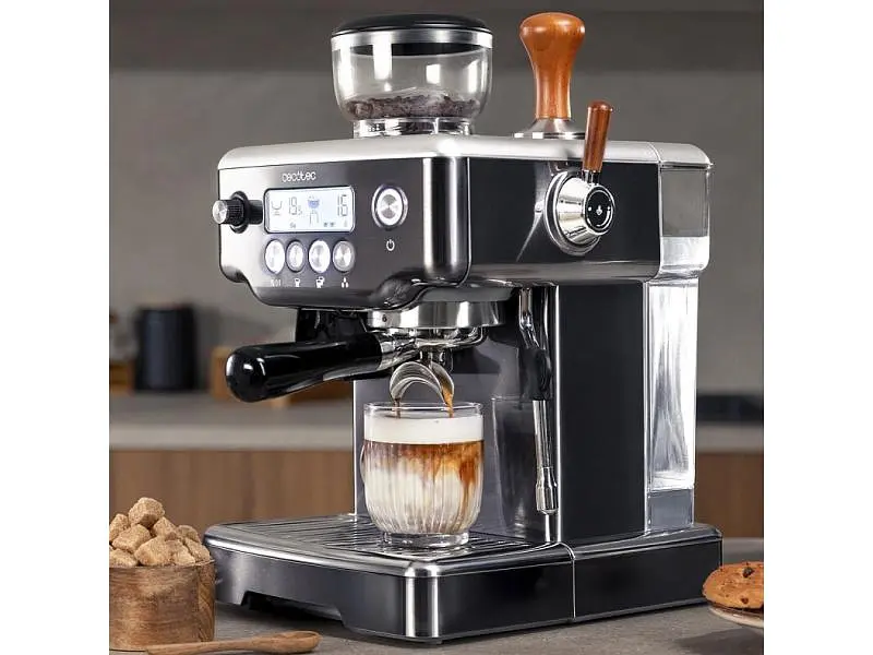 Рожкова кавоварка еспресо Cecotec Power Espresso 20 Barista Steel & Grind (A01_EU01_117505) - фото 9