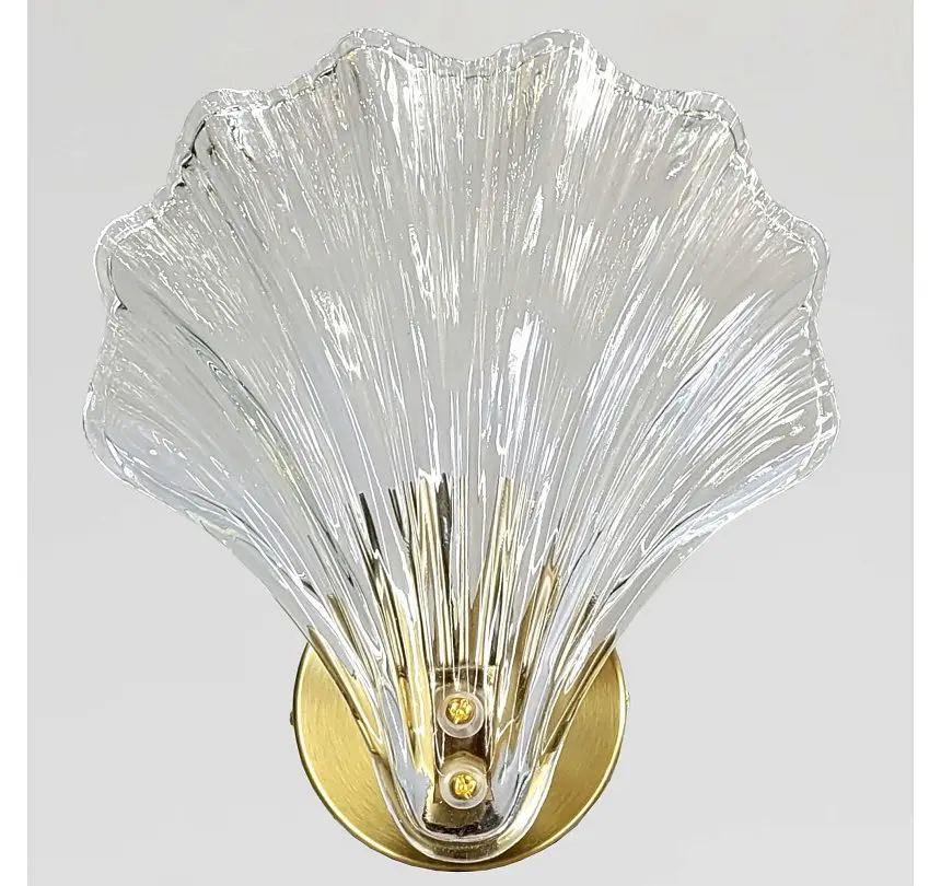 Настінне бра Artlight B1833GDWALL, 1 лампа E14, латунь і прозоре скло - фото 3