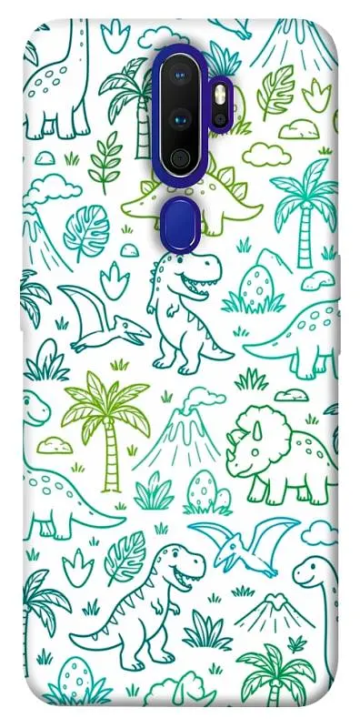 TPU чохол Demsky Dino pattern для Oppo A5 (2020) / Oppo A9 (2020)
