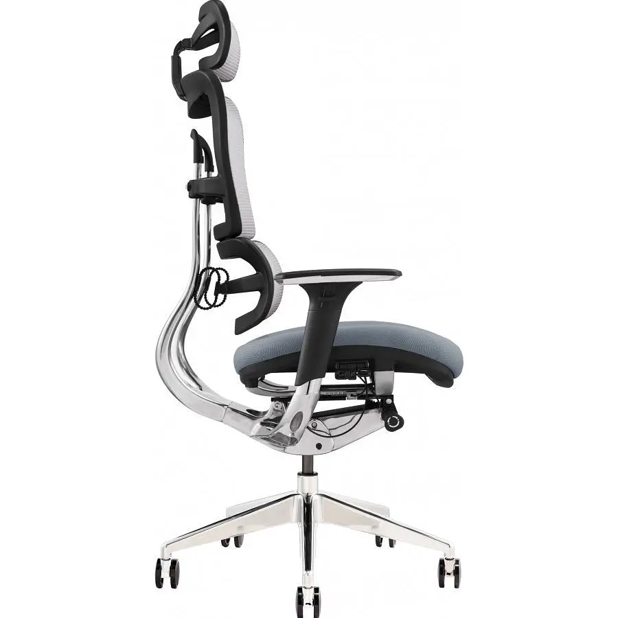 Офісне крісло GT Racer X-801 Bright Gray (W-20 B-40) [147931] - фото 3