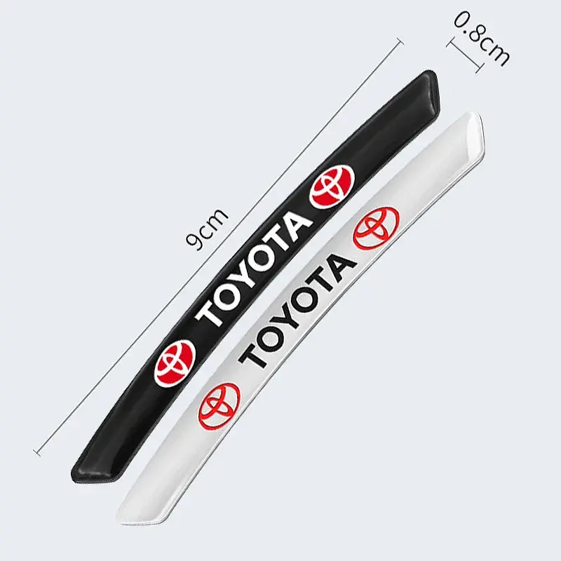 Емблема обода колеса Toyota 4 шт Алюміній наклейка на диски на скотчі Чорні - фото 5