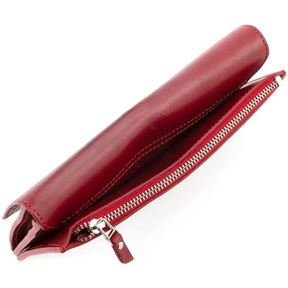 Портмоне женское кожаное Elegante красное GRANDE PELLE 20х11х2 см acs0032205 - фото 8