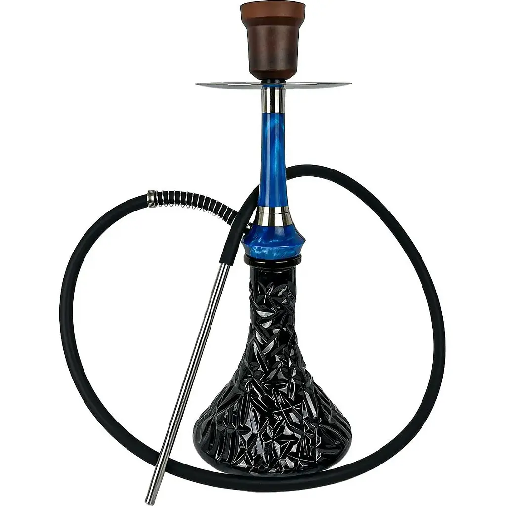 Кальян Totem Hookah Monolit Optima Ocean Blue Craft Crystal Black - фото 2