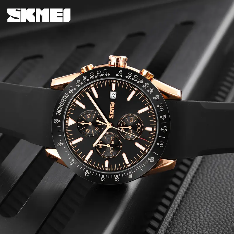 Чоловічий наручний годинник 9253PRGBK Rose Gold-Black Sil Skmei acs0029847 - фото 3