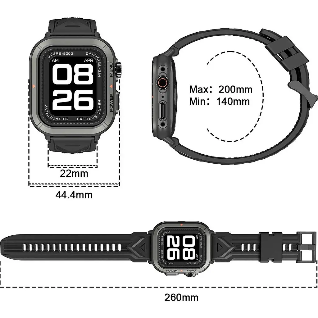 Смарт-годинник Blackview W30 Black - фото 6