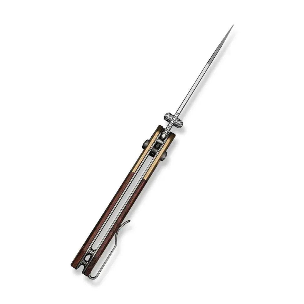 Ніж складаний кишеньковий Civivi Yonder Clip Point (7.3 см) 14C28N / Wood and Brass натуральний - фото 7