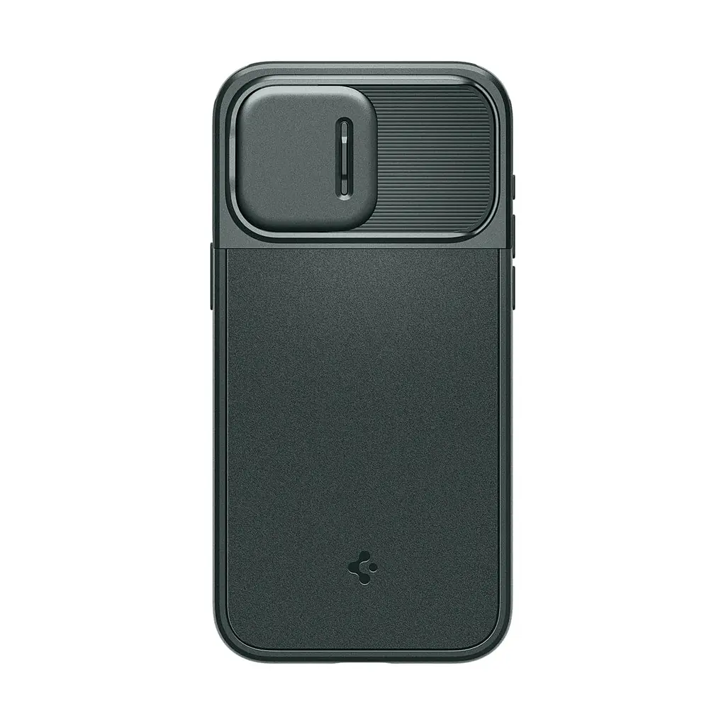Чехол Spigen Optik Armor MagSafe для iPhone 15 Pro Abyss Green (ACS06739) + защитное стекло - фото 3