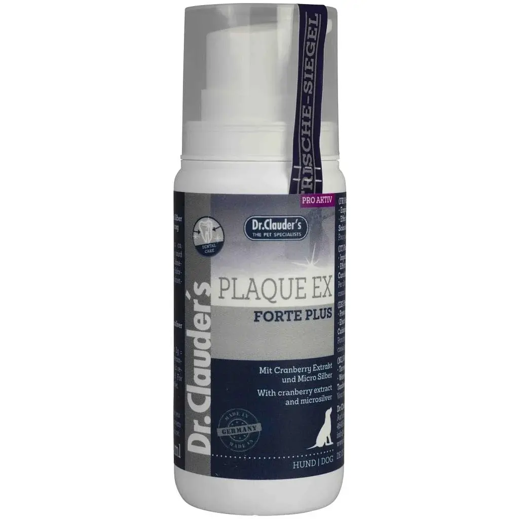 Засіб для догляду за зубами і яснами котів Dr.Clauder's Plaque Ex Forte Plus