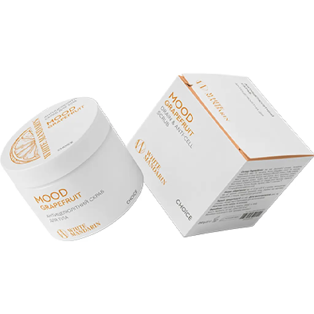 Антицелюлітний скраб для тіла Чойс 350 г | MOOD GRAPEFRUIT White Mandarin