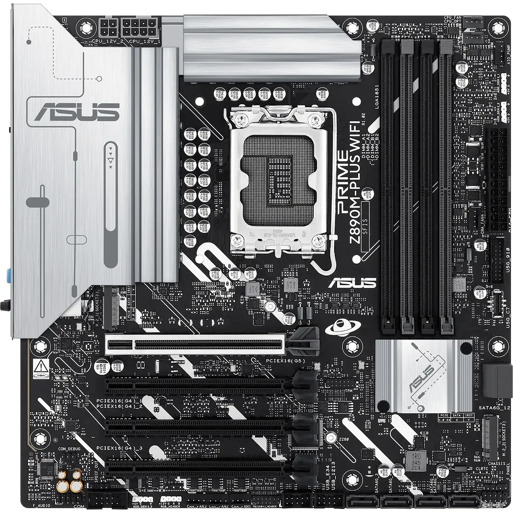Материнська плата Asus PRIME Z890M-PLUS WIFI (90MB1J80-M0EAY0) UA [129541] - фото 5