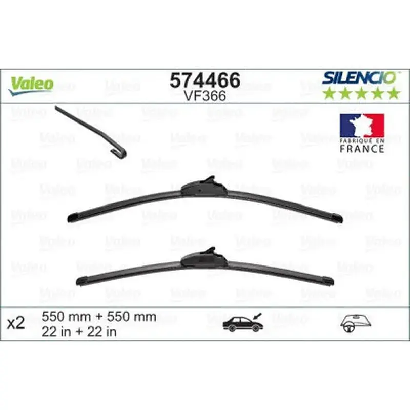 Щітка склоочисника Valeo 574466 - фото 2
