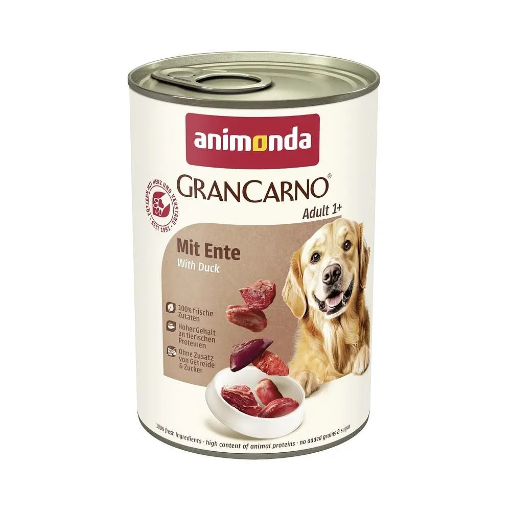 Вологий корм для собак Animonda Gran Carno Adult with Duck з качкою 400 г (арт.AM-82801)