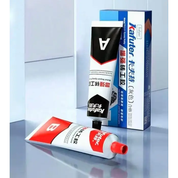 Клей двокомпонентний Metal Glue Strong 100 г епоксидний для металу, 2 тюбики - фото 2