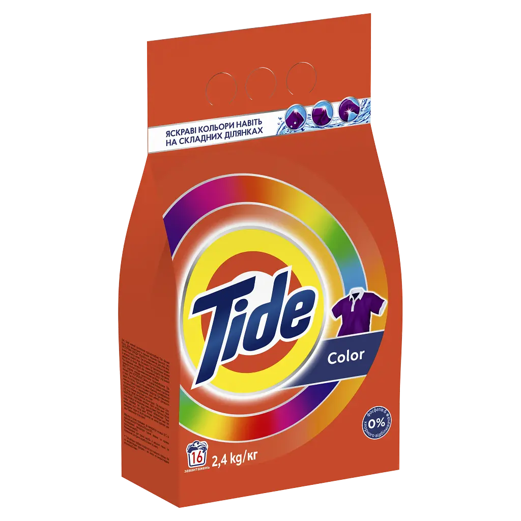Стиральный порошок Tide для белого и цветного 2.4 кг (81641138) - фото 2