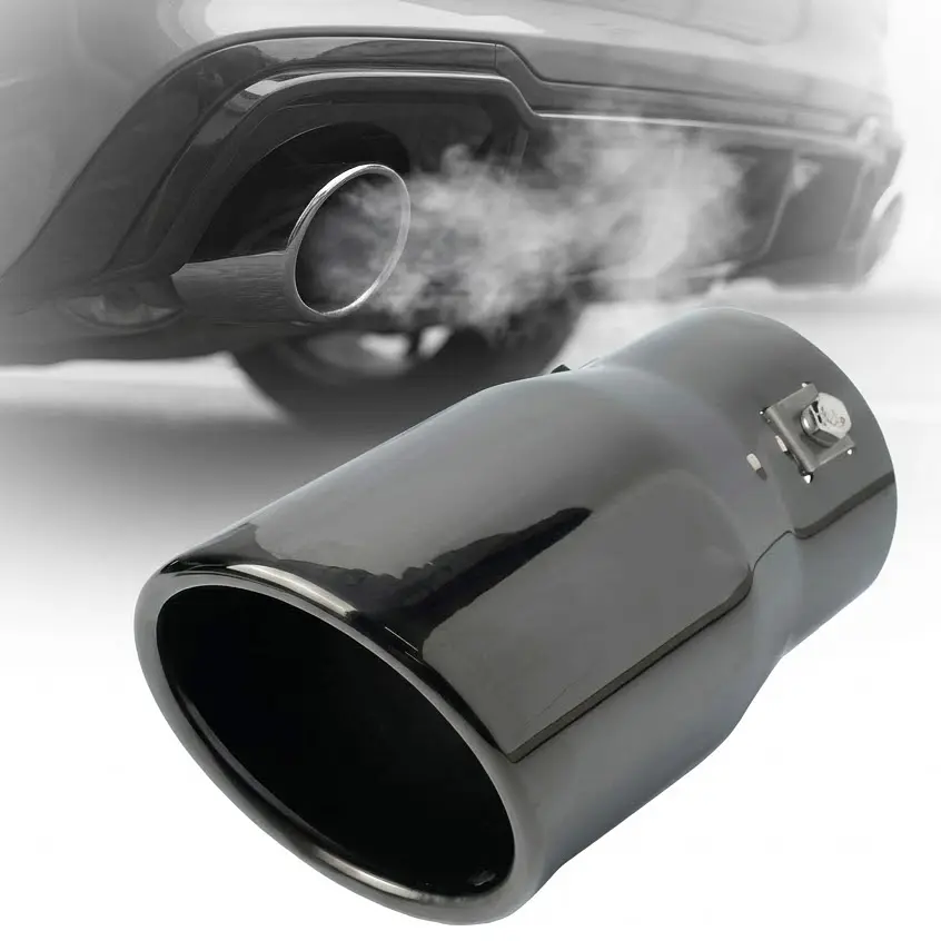 Насадка на глушник Vitol 127x75x68 мм Темний Хром (НГ-0008 BK)