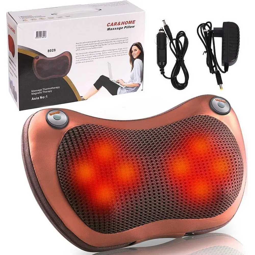 Масажер-подушка для шиї плечей та спини UKC Massage Pillow 8028 - фото 5