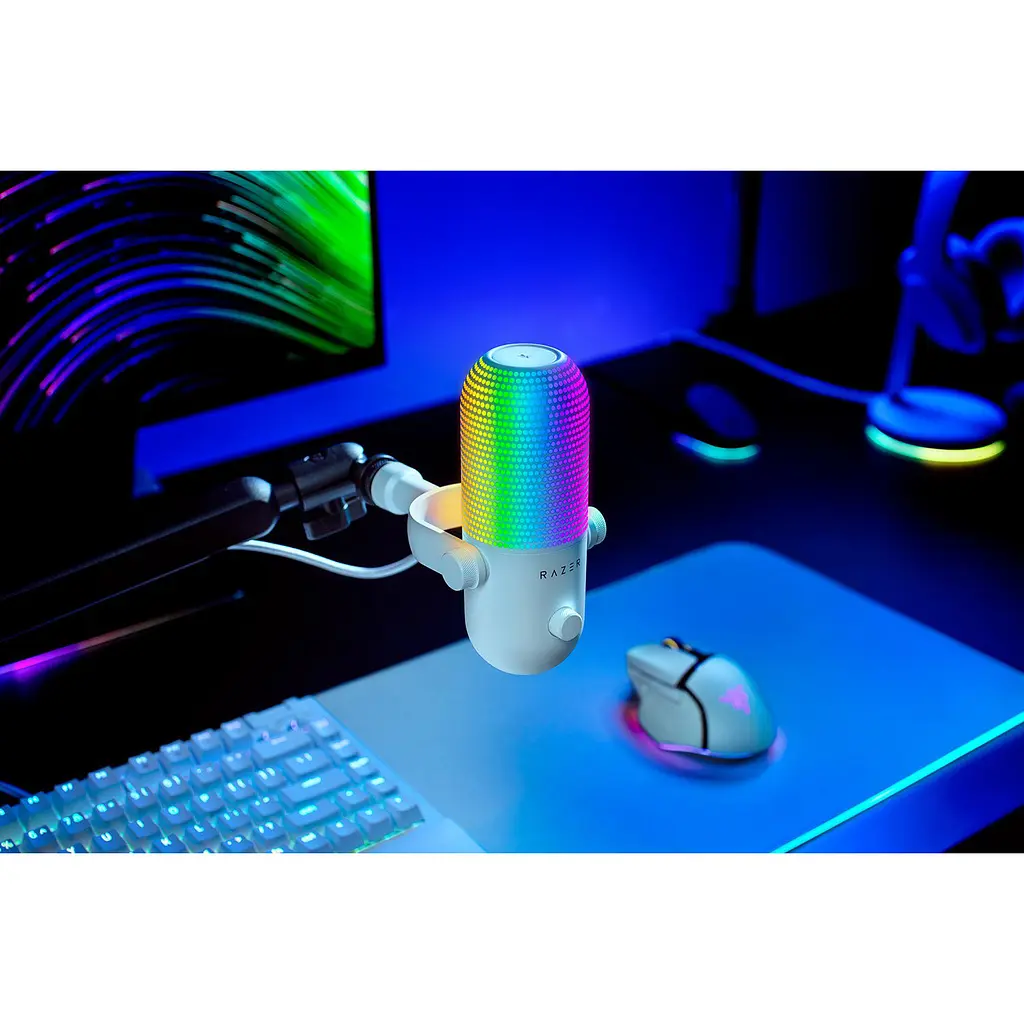 Микрофон Razer Seiren V3 Chroma White (RZ19-05060200-R3M1) [107174] - фото 7