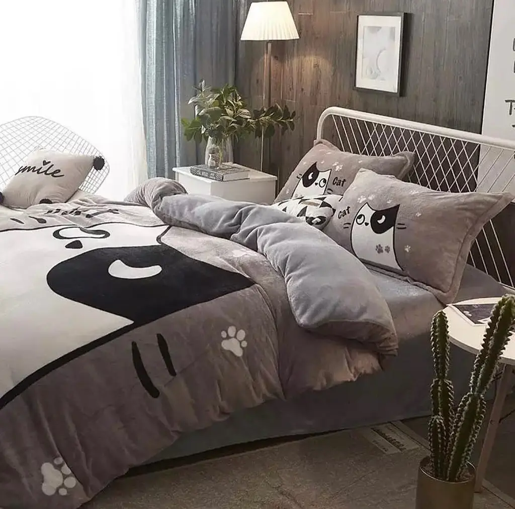 Постільна білизна плюшева двоспальна Dushka Home 20690 180х215 см - фото 3