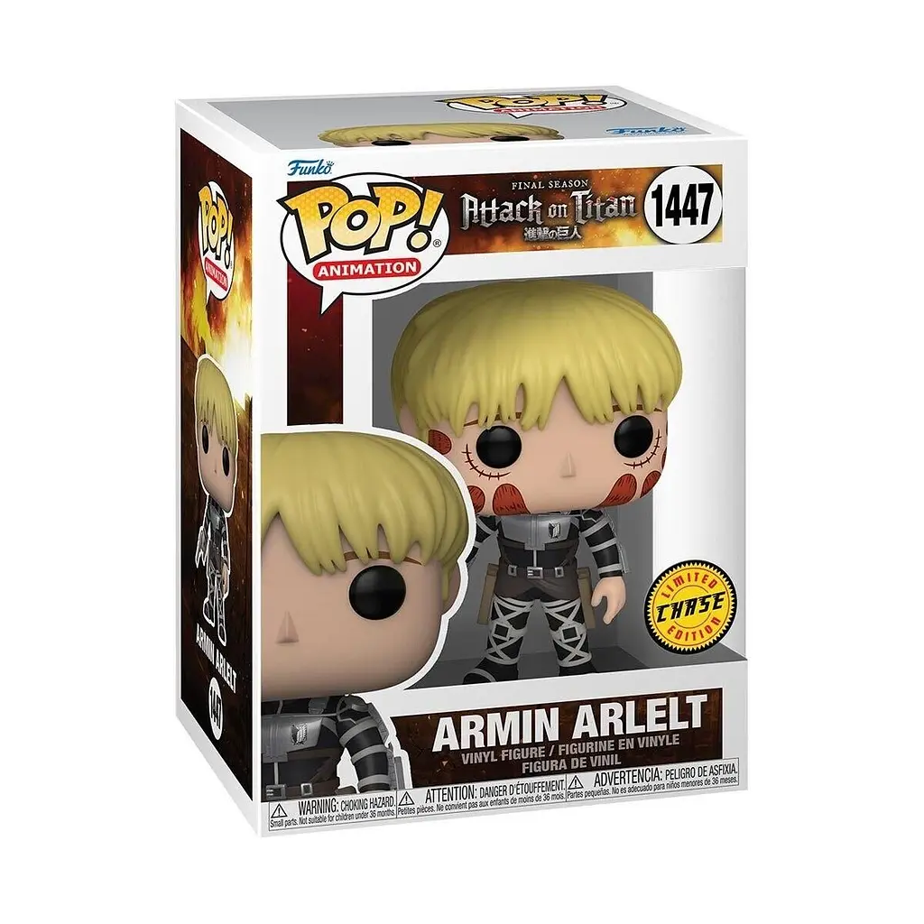 Фигурка Funko Pop Chase Фанко Поп Attack on Titan Armin Arlelt Атака титанов Армин Арлерт 10 см AT AA C 1447 - фото 2