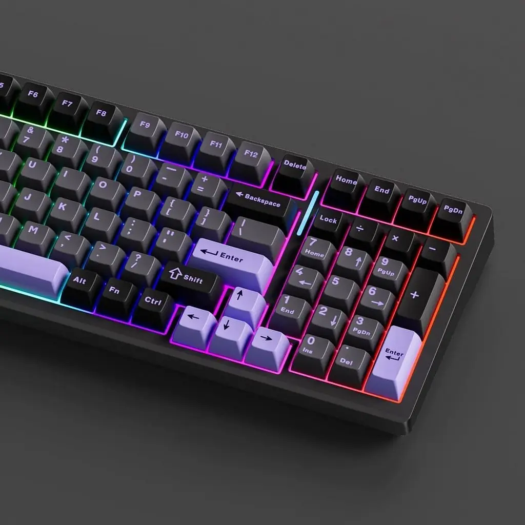 Клавіатура MCHOSE G98 Pro RGB Mechanical Flame Orange Switch Wireless (MC-G98S-5) Black (G-000003843) - фото 8